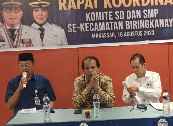 Pagi Ini, Dewan Pendidikan Makassar Rakor dengan Komite Sekolah Se-Kecamatan  Biringkanaya – Ujung Jari